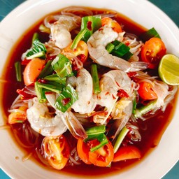 ตำเส้นเล็กกุ้งสด