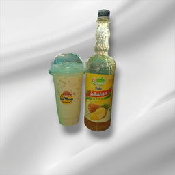 นมสดสับปะรดเย็น