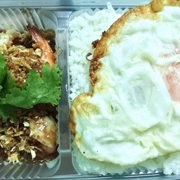 ข้าวกุ้งผัดกระเทียม