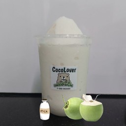 มะพร้าวปั่นนมสด