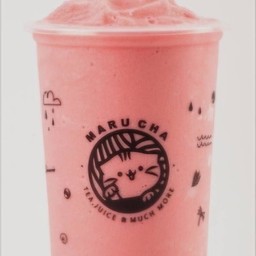 ชานมสตรอว์เบอรี่ปั่น