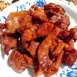 หมูแดดเดียวทอด 200 กรัม(ชั่งก่อนทอด)