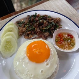 ข้าว กระเพราเป็ด