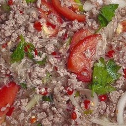 ยำวุ้นเส้น หมูสับ จัดจ้าน