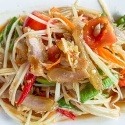 ตำคอหมูย่าง