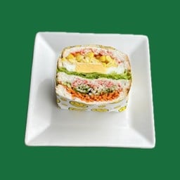 แซนด์วิชปูอัด + ไข่ดาว