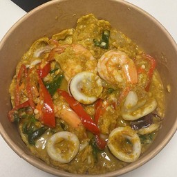 กับข้าวห่อหมกทะเลไข่ข้น