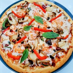 Pizza Gamberetti กุ้งเห็ด เผ็ดร้อน