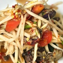 ตำปูปลาร้า ( เมนูขายดี )