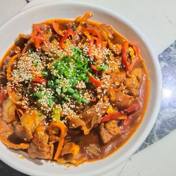 ข้าว+หมูผัดกิมจิ