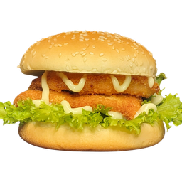 เบอร์เกอร์ไก่ทอด Fries Chicken Burger