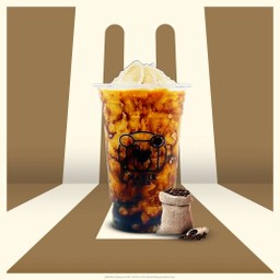 ลาเต้บราวชูก้า (ปั่น)