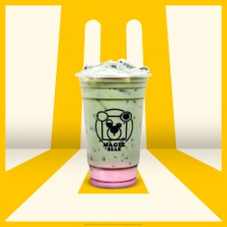 หมีสตรอว์เบอร์รี่มัทฉะลาเต้