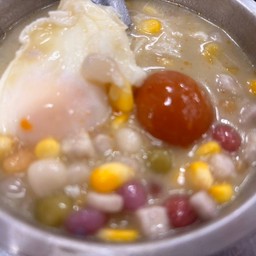 บัวลอยไข่หวาน+ไข่เค็ม