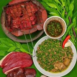 ต้มรวม+ย่างเนื้อโพนย่างคำ