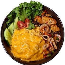 ข้าวไข่ข้นพริกเกลือทะเล