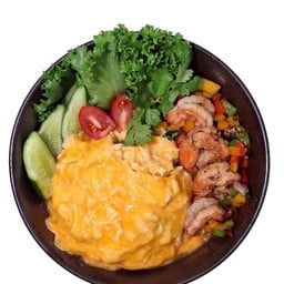 ข้าวไข่ข้นพริกเกลือกุ้ง