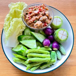ชุดผัก_น้ำพริกระกำ