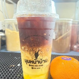 ลาเต้น้ำส้ม