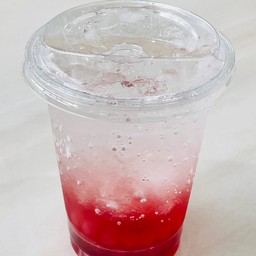 Strawberry Lychee pop soda