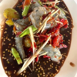 ตำกุ้งสด