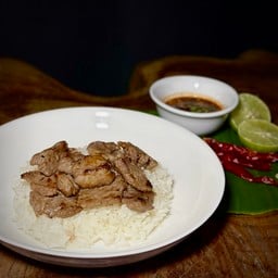 Angry ข้าวเนื้อย่าง+แจ่วแซ่บ