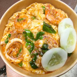 ข้าวไข่ข้นห่อหมกทะเล