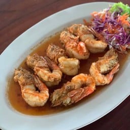 กุ้งแม่น้ำทอดเกลือ