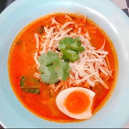 เกาเหลาต้มยำไก่ไข่ยางมะตูม