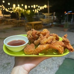 หนังไก่ทอด