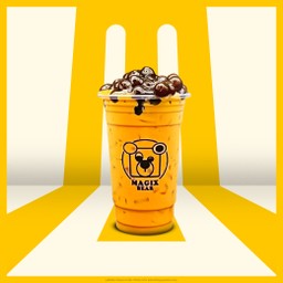 ชานมไข่มุกบราร์วชูก้า(ชาไทย)