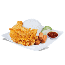 ข้าวสะโพกไก่กรอบ