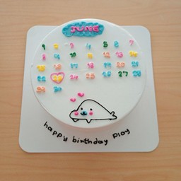 เค้กปฏิทินตรงรูปอุ๋งๆสามารถเปลี่ยนได้วาดได้แค่ 1 ตัวนะคะ