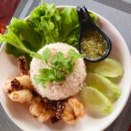 ข้าวกุ้งทอดเกลือ