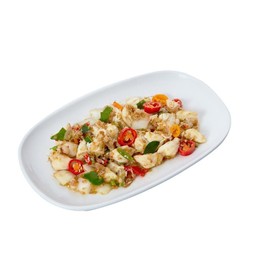 เนื้อปูผัดพริกขี้หนูสด