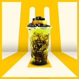 มัทฉะปั่นบราวร์ชูการ์ พุดดิ้งนมสดดับเบิ้ลไข่มุก