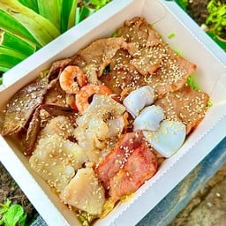 ย่างสุกเสิร์ฟหมู+ทะเล  ไซส์L