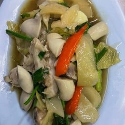 ผัดผักกาดดองไส้ตัน