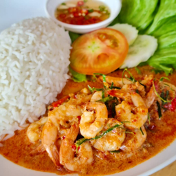 ข้าวราด ฉู่ฉี่กุ้งเน้นๆ