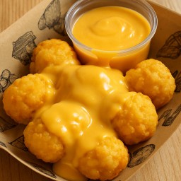 ไก่ป๊อบเขย่าชีส ราดชีสดิป 14 ชิ้น(Cheese Chicken Pop)