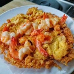 ข้าวไข่เจียวกุ้งสับ