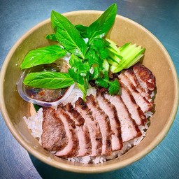 Grilled Pork Neck With Rice + Jaew Sauce