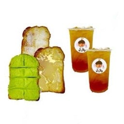 น้ำ กะ ปัง ปังปิ้ง มัทฉะ นมสด ชา
