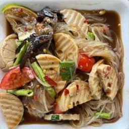 ตำเส้นเล็กหมูยอ