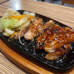 ไก่ย่างเทริยากิกระทะร้อน