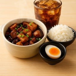 เซ็ท สามชั้นตุ๋นญี่ปุ่น + ข้าว+ เปปซี่