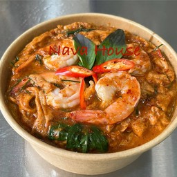 ข้าวไข่ข้นห่อหมกกุ้ง