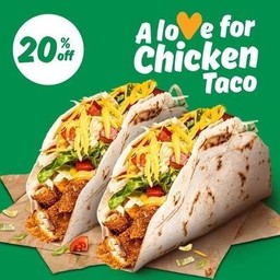 (20% Discount) A love for Chicken Taco