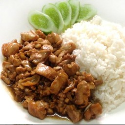 ข้าวไก่กระเทียม