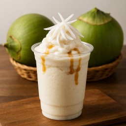 มะพร้าวนมสดปั่น